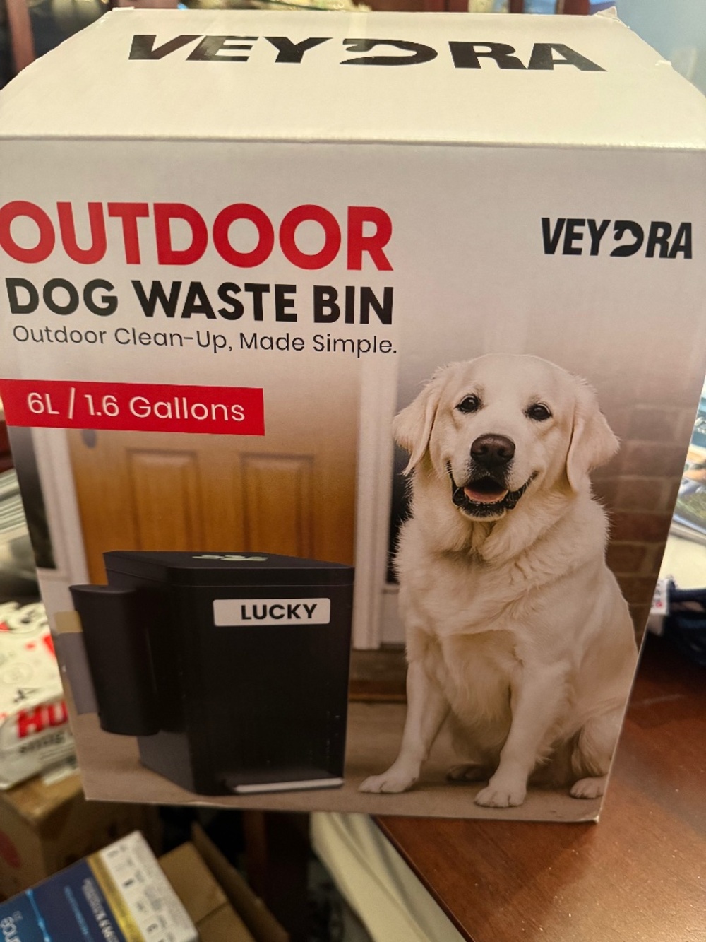 Veydra outdoor dog waste bin